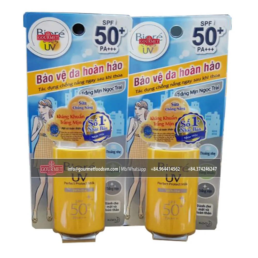 Bior UV Perfect Sunblock Cream Milk WHITE SPF50+ PA+++ 25ml The Best Bior Sunscreen For Oily Acne Prone Skin