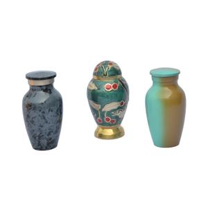 Urnas Funerarias de Metal para Decoración de Interiores, Material de Latón, Estilo Europeo, Diseño Clásico, Acabado Pintado, Urnas Funerarias de Colores - Product Image 2