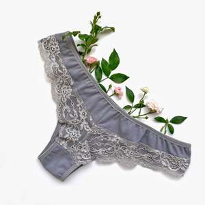 กางเกงในผ้าฝ้ายลูกไม้ด้านหลัง - Product Image 1