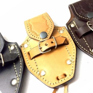 Factory Product 2021 Hot Selling Rich Grain Red Leather <b>Sheath</b> <b>for</b> Folding Blade <b>Knives</b> - Product Image 2