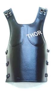 แจ็กเก็ตหนังเกราะยุคกลาง,เสื้อเกราะยุคกลางของสะสมหุ้มกล้ามเนื้อโรมันพร้อมเข็มขัดหนัง - Product Image 3