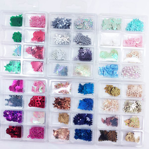 Accessoires de bricolage emballage mixte paillettes de forme spéciale couleurs assorties - Product Image 4