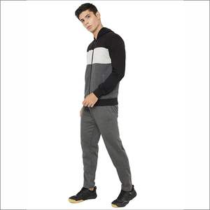 Vente en gros de tenues de sport 2 pièces pour hommes, ensemble pantalon de survêtement et sweat à capuche, conception personnalisée, tenues de jogging avec logo, ensembles de tenues de sport - Product Image 2