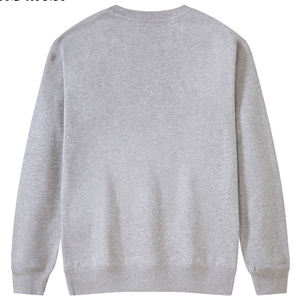 Personalized <b>Navy</b> O-Neck Hoodie Winter Heavy <b>Fleece</b> Cotton Sweatshirt Plain Dyed OEM Custom - Product Image 4