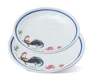 Plato Redondo Clásico Estilo Gallo y Macao, Plato de Melamina para <span class=keywords><strong>Dim</strong></span> <span class=keywords><strong>Sum</strong></span> Cantonés, Plato de Plástico Estilo Chino Antiguo para Restaurante - Product Image 2