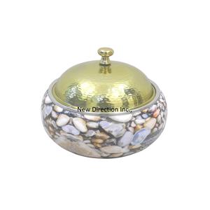 Wedding Home Restaurant Server <b>Pot</b> Rounded Shape Classic Enamel Printed Design Top Quality <b>Hot</b> Food Server Insulated <b>Hot</b> <b>Pot</b> - Product Image 3