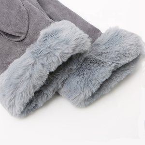 New Men's Double Thick Knitted Wool <b>Gloves</b> Autumn and Winter Outdoor Finger Wool Warm Thick <b>Touch</b> <b>Screen</b> <b>Gloves</b> - Product Image 3