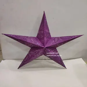 Hint el nakışı tasarımlar yıldız fenerler el yapımı kağıt yıldız fenerler toptan kağıt yıldız lambaları