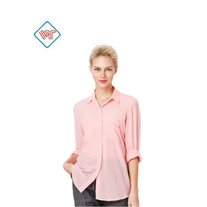 OEM/ODM производитель Женская мода с длинным рукавом Повседневные женские Топы блузка рубашка