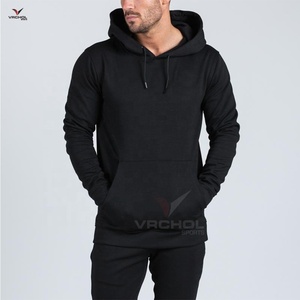Nueva Llegada Sudadera con Capucha para Hombre, Diseño Sólido, Forro Polar, Cortavientos, para Fitness, Ajuste Musculoso, Antiencogimiento, Tallas Grandes, Bordada, a la Moda - Product Image 1
