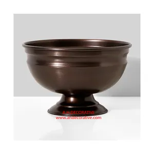 Antique copper flower bowl vase for centerpieces Antique Golden Bowl Shape Round copper Vessel Flower