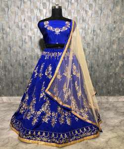 Designer Georgette Salwar vêtement ethnique en coton moderne avec broderie lourde mariée porter Lehenga Choli Dupatta prix de gros - Product Image 1