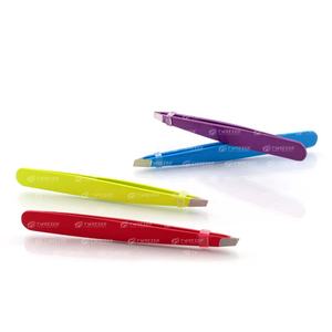 Pince à sourcils jaune en acier inoxydable de marque privée en gros Instrument de beauté à domicile pour l'utilisation des cils du Pakistan - Product Image 4