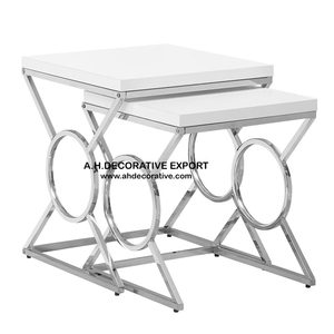 Meubles de salon bleu mer moderne fin/Table d'appoint pour hôtel/restaurant/maison à des fins décoratives en vente - Product Image 4