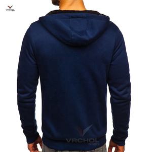 Sweat à capuche d'usine personnalisé pour hommes Delta-Sigma-Theta Fashion Full-Zip Fleece avec motif solide en coton et poches avec logo Plus Size - Product Image 3