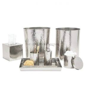 Ensemble d'accessoires de salle de bain de haute qualité et bon marché, 7 pièces, ensemble de toilette et d'accessoires de salle de bain, finition noire - Product Image 3