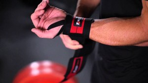 Bandes de maintien unisexes pour poignets, pour haltérophilie, powerlifting, cross-training et musculation, avec boucle pour le pouce - Tissu, diamètre 50 mm, longueur 1,2 m - Product Image 4