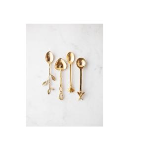 Cuillère en laiton de haute qualité, 10 pièces, meilleur poli pour la vaisselle de restaurant, cuillère en laiton de décoration pour vente personnalisée - Product Image 2