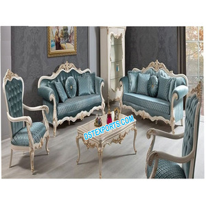 Moderno y Duradero Juego de Sofás de Madera de Teca de 7 Plazas con Color Personalizado para Sala de Estar - Product Image 1