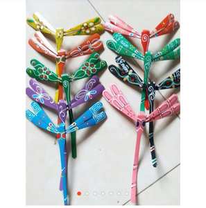 Libélula de bambú hecha a mano para niños, juguete de libélula de bambú de colores naturales para Decoración - Product Image 5
