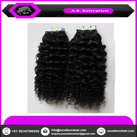 Extensions de cheveux 100% vierges indiennes Remy à clipser, double trame machine, ondulations naturelles sans couture, styles bouclés crépus, cheveux humains de qualité supérieure