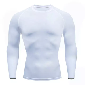 Wholesale Long Sleeve Mens mma Compression <b>rashguard</b> Custom Bjj Rash Guard Compression Shirts - Product Image 4