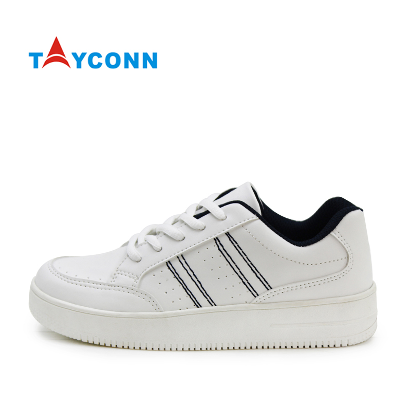 Высококачественные детские Дизайнерские повседневные спортивные кроссовки на шнуровке, Белая школьная обувь из ПУ, скейтборд