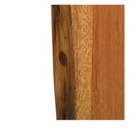 New Latest Design Contemporary Furniture Live Edge Solid Wooden Wall Mirror, Bathroom Mirror in Natural Finish