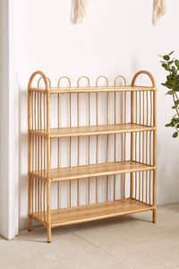 Étagère d'angle en rotin de style Vintage de haute qualité à bon prix, étagère de rangement à plusieurs niveaux/marque ssu/RFS-007 - Product Image 3