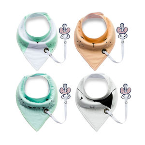 High Quality Adjustable Muslin Drool Bibs for <b>Babies</b> Custom Digital Printed Comfort <b>Button</b> Closure Direct From India - Product Image 1