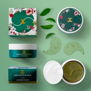 แผ่นมาส์กใต้ตาแก้ปัญหาถุงใต้ตาและรอยคล้ำ JAYJUN Green Tea Eye Gel Patch Mask - Product Image 5