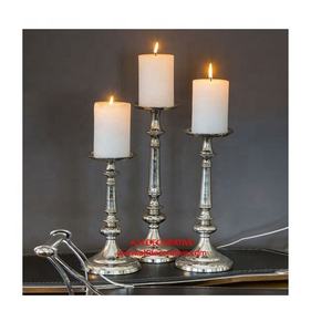 Vente chaude Métal Fabriqué Décoratif Pilier Bougeoir Ensemble Nouveau Design Antique À La Main Décoration De La Maison Bougeoir - Product Image 6