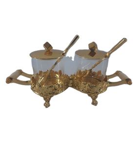 Cuenco de oro de 24 quilates para servir, artículo de regalo, tazón de fruta seca de oro de diseño único, decoración para el hogar y la Mesa - Product Image 1