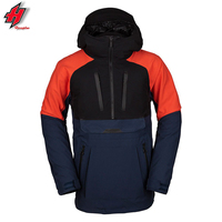 Jaket Ski Pria Tahan Angin, Jaket Ski Tahan Angin, Layanan OEM 2021, Pullover Jaket Ski Gortex dengan Ritsleting