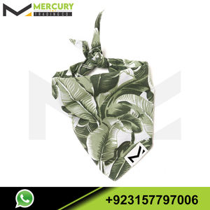 Bavoir en forme de Triangle pour animaux, lavable, réversible, Logo personnalisé, pour chiens et chats, impression Jungle, vert, 1 pièce - Product Image 4