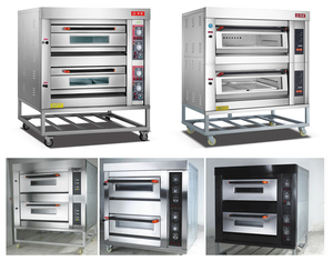 Forno a Gas per <span class=keywords><strong>Pizza</strong></span> a Doppio Piano con 2 Vassoi e 2 Livelli, per Pizze, Pane e Torte, Uso Domestico e Commerciale, Macchina per Panificazione - Product Image 6