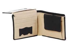 Billetera de cuero con bloqueo RFID para hombre, billetera con varias ranuras para tarjetas, solapa, Identificación de ventana - Product Image 3