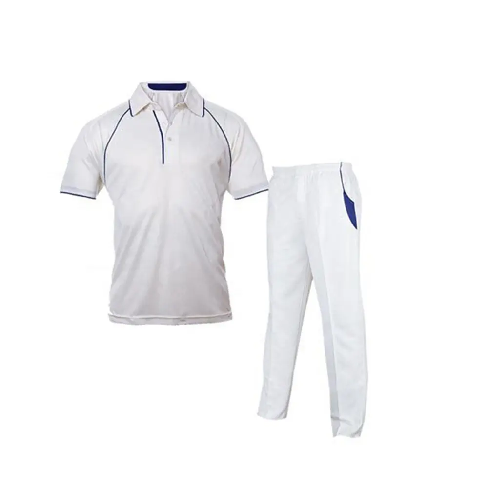 Conjunto de cricket personalizado 2022, conjunto uniforme para homens tamanho adulto camisa de cricket de manga meia com logotipo e chá