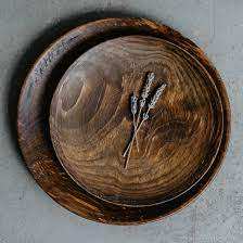 Décoration assiette alimentaire collation dessert assiette en bois ensemble en gros acacia assiette ronde utilisation mariage - Product Image 3