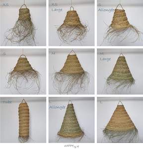 Lampe suspendue en osier de jonc de mer naturel écologique, abat-jour en jonc de mer, produits faits à la main, fabriqués au Vietnam - Product Image 2