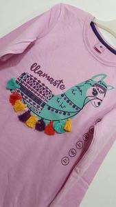 Ropa de calidad Premium Overrun etiquetas de marca para niñas y niños, camiseta de manga larga informal de algodón con cuello redondo, camiseta estampada, stock de Disney - Product Image 4