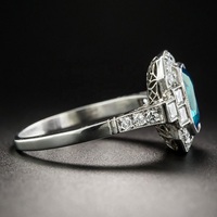 Bague de fiançailles classique en argent sterling 925 plaqué or 14 carats, sertie de topaze bleue de Londres taille émeraude, certifiée IGI, avec monture à griffes semi-permanente