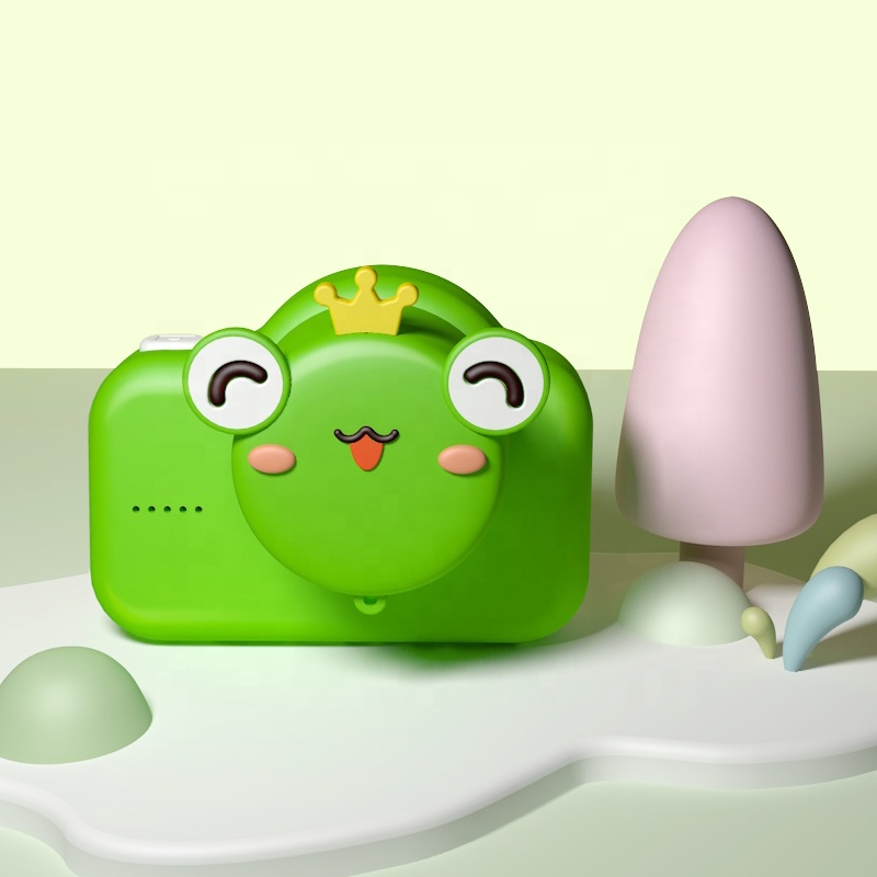 Мультяшная цифровая камера с двойной съемкой HD 720P 2 дюйма IPS 20 миллионов пикселей детская умная видеокамера Лягушка принц