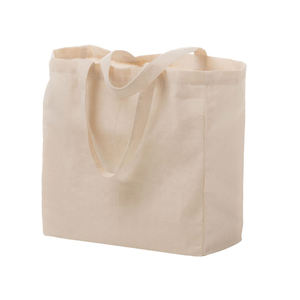 Bolso grande de lona con logotipo personalizado para mujer, bolsa de compras de algodón, de lona en blanco, envío rápido - Product Image 2