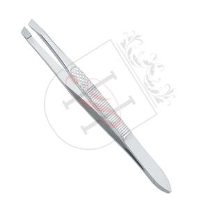 Pince à sourcils à bout incliné en acier inoxydable, outil d'étiquette privée, meilleur outil pour tailler les sourcils, 4 pièces - Product Image 2