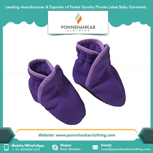 Baby <b>Booties</b> Wholesale Factory Price Cotton Baby <b>Booties</b> With Custom Logo - Product Image 4