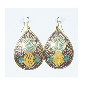 Boucles d'oreilles créoles en métal plaqué or, style coréen fantaisie, finition mate, géométriques, avec zircon, pour la mode bijoux - Product Image 5