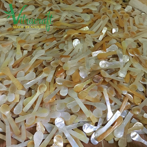 Cuillère à caviar luxueuse en nacre du Vietnam Aide à préserver toute la saveur du caviar Taille populaire 8cm - Product Image 1