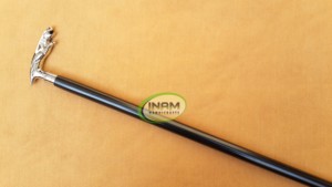 Canne de marche en bois de qualité supérieure avec poignée en laiton Jaguar pour personnes âgées |   Canne de marche de luxe avec tête d'animal pour hommes, élégante et noire - Product Image 5