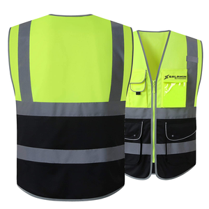 Gilet de pêche extérieur pour hommes Vêtements de travail de sécurité réfléchissants et imperméables avec logo personnalisable Matériau polyester - Product Image 2